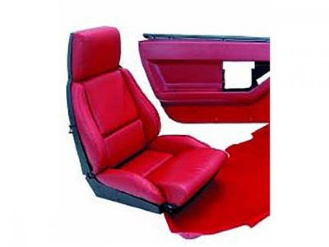 88 Interior Package Leather-look Mounted Seat Covers Coupe Standard