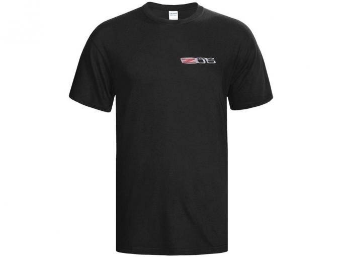 Black C6 Z06 505HP Embroidered Logo T-Shirt