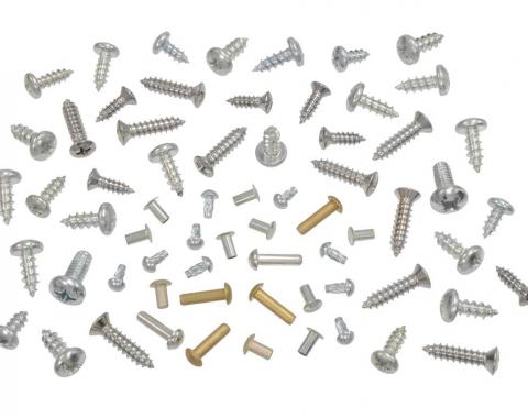 56-62 Hardtop Rebuild Hardware Kit - 66 Pieces