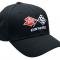Black Flexfit Performance Hat with 63-82 Crossflag Embroidered Logo