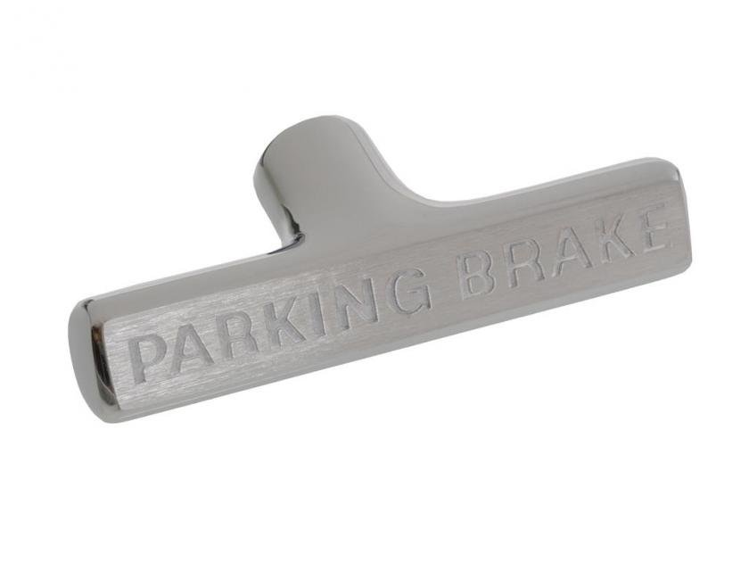 58-62 Parking / Emergency Brake Handle - White Letters | Corvette Depot