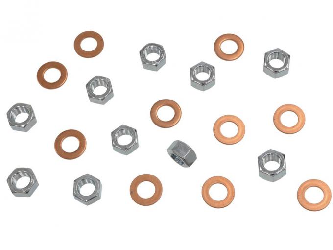 53-62 Rear Differential Nut And Washer Kit - To Axle Housing - 20 Pieces