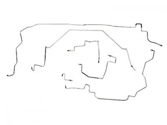 84-85 Brake Line Set - Stainless Steel