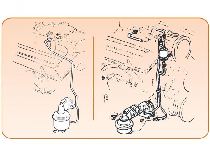 70-72 Fuel Line LT1 Stainless Steel With Y Block