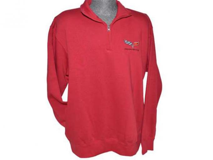 Sweatshirt - Men's Cardinal C6 1/4 Zip