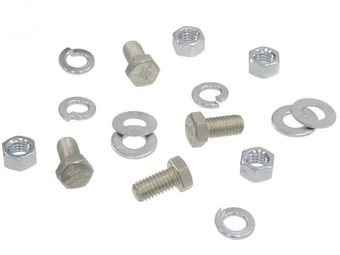 68-81 Transmission Mount Kit - Mount Bracket To Crossmember - 16 Pieces