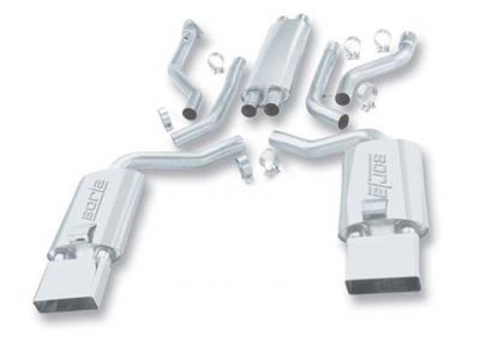 92-96 Exhaust System - Borla Cat Back - Square Tip 14385