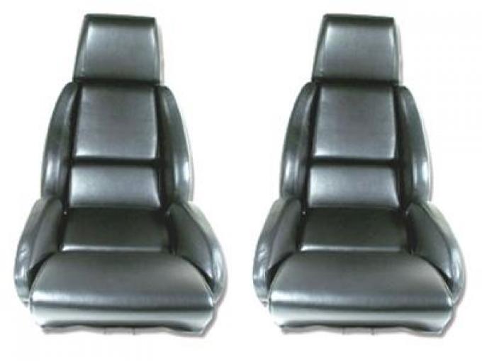 84-88 Seat Cover - Driver Black Only Leather Standard Non Perforated
