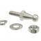 58-62 Gas Pedal Stud - With Nuts And Washers Stainless Steel - 2 Piece Set