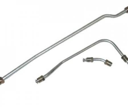 65 Fuel Line - Steel 396 425 HP 3 Piece Kit (less Block Or Filter)