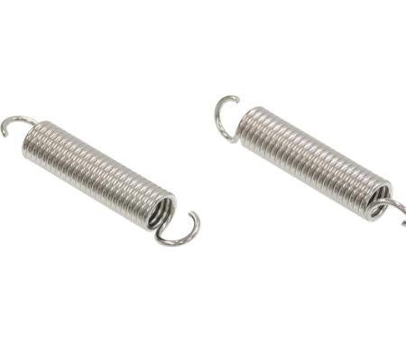 59-76 Hood Lock / Latch Tension Spring - Female - 1959 Late - Electro Polished S