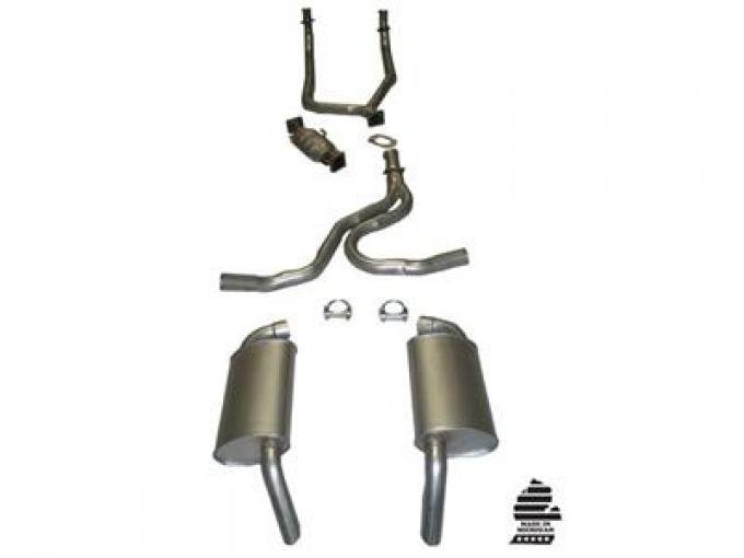 1980 Stock 305 Exhaust System with Converter 305 Except California Emissions