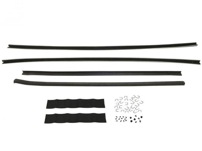 63 Door Window Seals / Felts Kit - Convertible