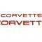 84-90 Corvette Front and Rear Lettering Kit