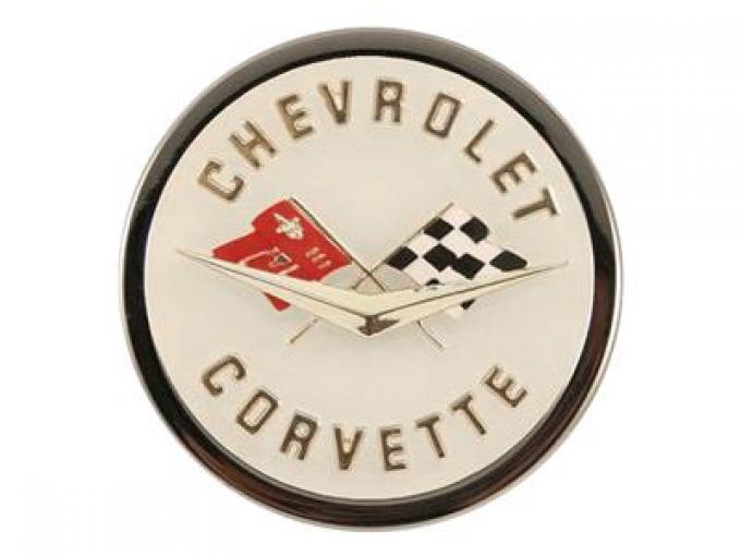 58-62 Metal Sign - 58-62 C1 Corvette Emblem - 19" X 19" - Photo Steel