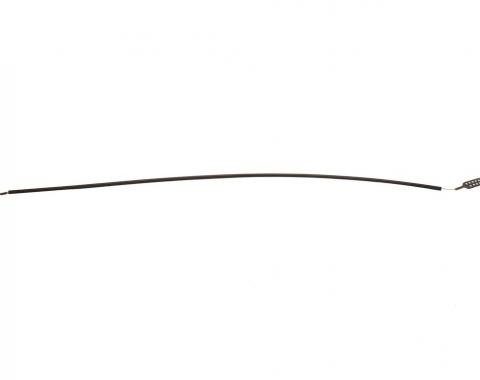 69-76 Hood Release Cable on Hood - 33" Long Black Casing