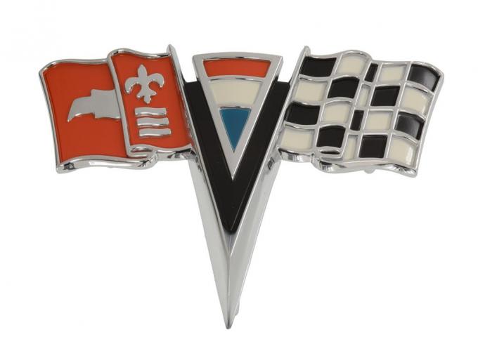 1963-1964 Front / Nose Emblem with Speed Nuts *Made In USA*