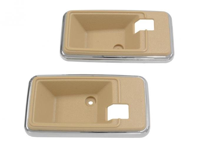 78-82 Inside Door Release / Open Handle Trim Bezels on Door Panel