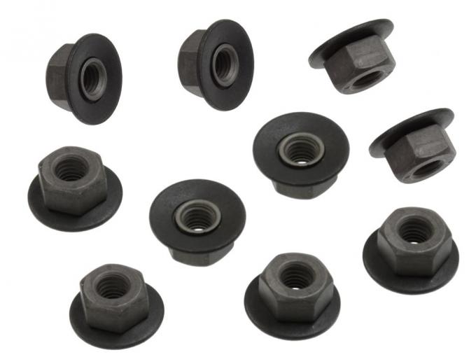 84-96 Bumper And Body / Belt Moulding Retainer Nuts - Set Of 10