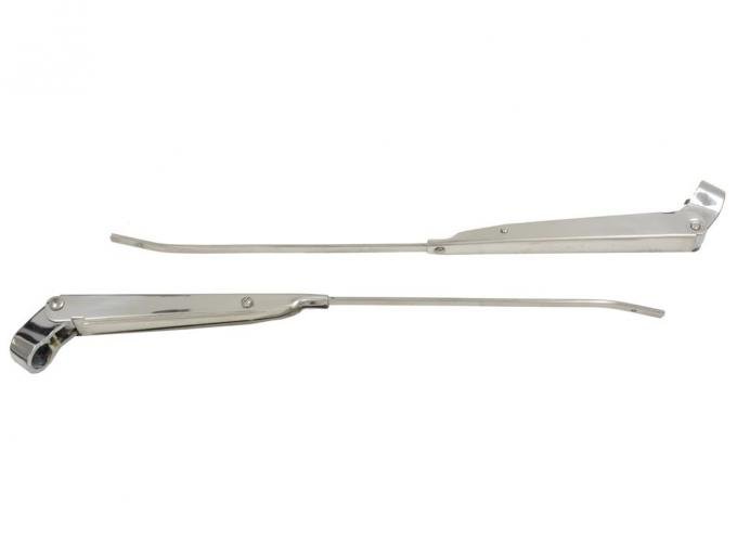 63-65 Windshield Wiper Arms - Correct Reproduction - Polished - Pair