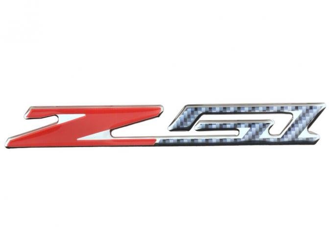 Z51 Badge / Emblem - 6" Domed - Carbon Fiber Look w/Chrome Trim