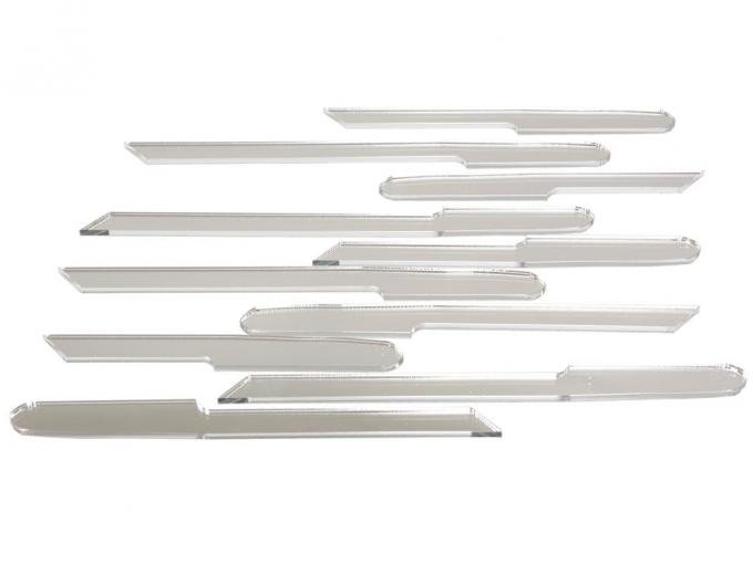 95-96 Fender Louver Accent - Chrome Mirror Finish