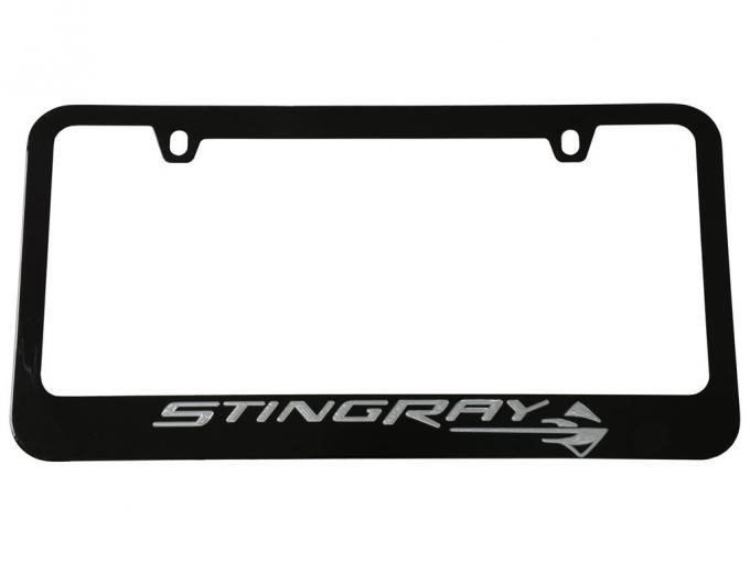 C7 Black Strinray License Plate Frame / Bezel
