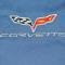 Polo Shirt Blue Performance Embroidered C6 Corvette Logo