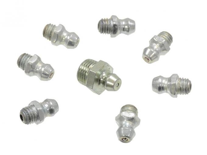64-82 Tie Rod Grease Fitting Kit - Ball Joint & Tie Rod End - 8 Pieces