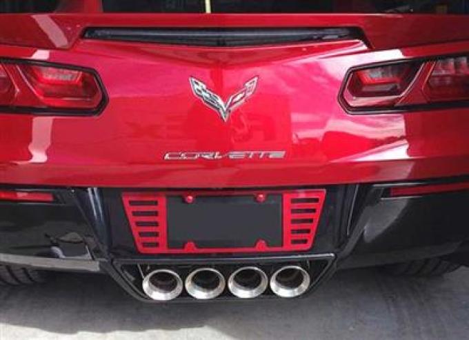 2005-2019 Louvered Rear License Plate Frame Bezel