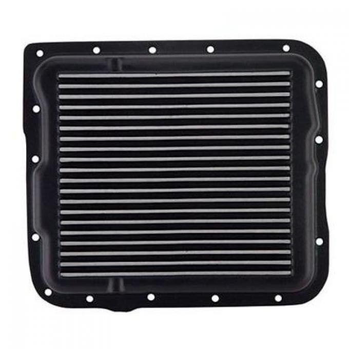 82-96 Automatic Transmission Cover - Low Profile - Black Finish - Cast Aluminum