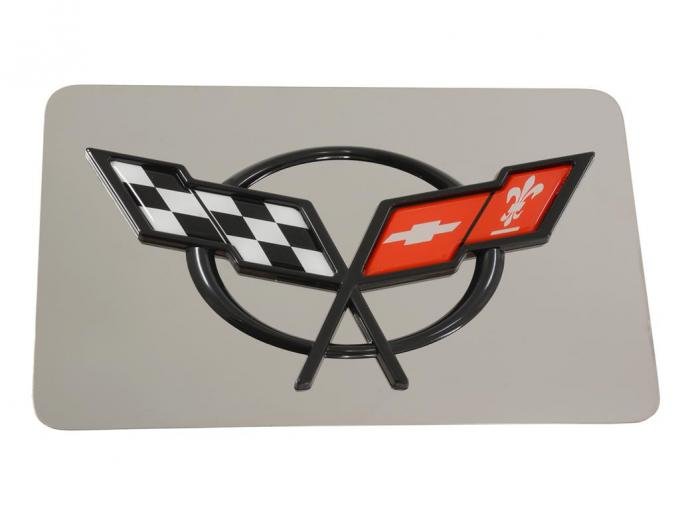 97-04 Rear Exhaust Dress Up Plate - C5 Logo