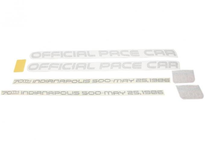 86 Decal Kit - Gold With Black Gold Center Door Logo