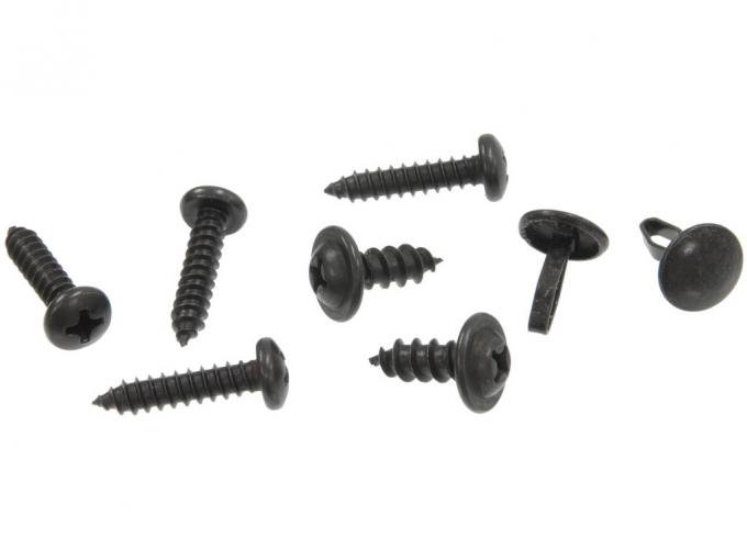 63-67 Convertible Post And Hinge Pillar Weather Strip Screws