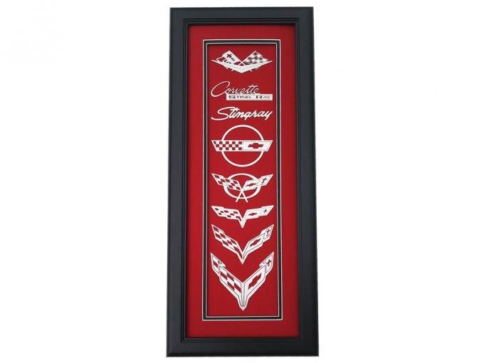 C1 - C8 All Generations Corvette Emblem Shadow Box