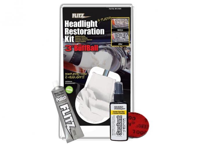 Flitz Headlight And Plastic Restoration Kit