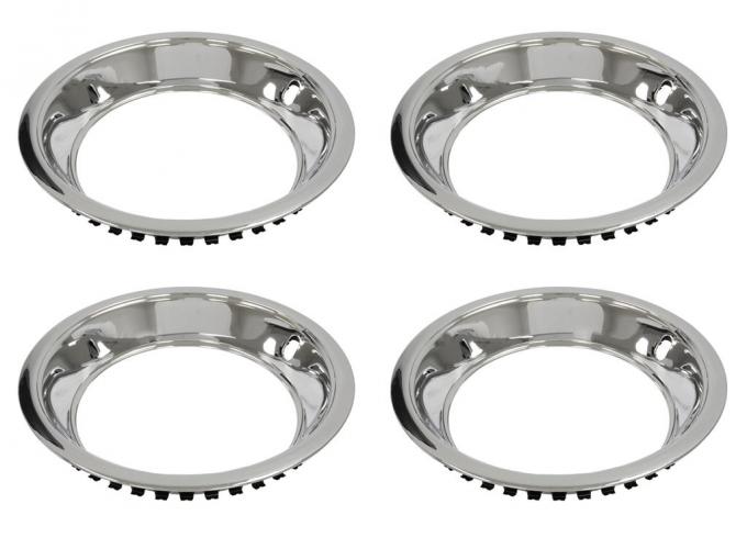 Stepped Inner Edge 69-82 Rally Wheel Trim Ring - Stainless Steel With Inner Stepped Edge ...