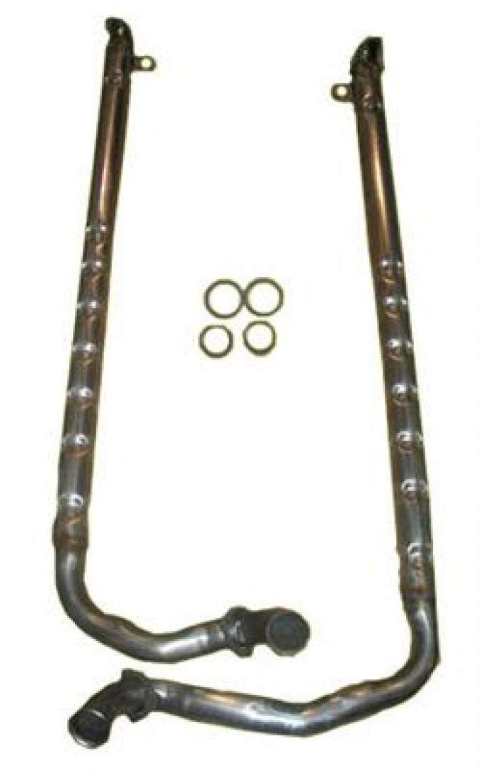 65-67 Side Exhaust Pipes 396/427 Stainless Steel