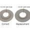 56-79 Window Crank Spacer - Plastic Shim - Gray
