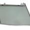56-62 Right Side Door Glass Assembly With Frame - Green Tinted Glass
