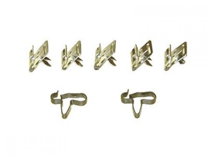 58-62 Brake Line Clip Set - 7 Pieces