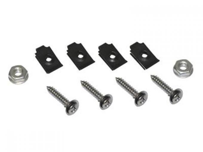Redline Restomotive® 1970-1972 Chevrolet Corvette Front Side Fender Grille / Louver Mount Screws and Nuts