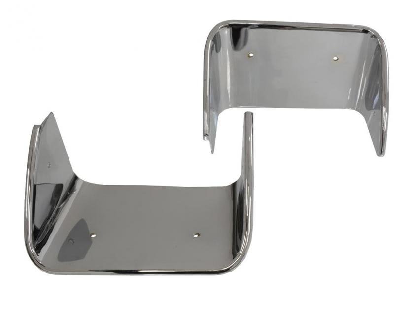 70-73 Rear Chrome Exhaust Bezels | Corvette Depot