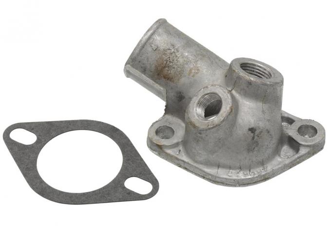 78-82 Thermostat Housing / Water Outlet Neck - Aluminum With 2 Threaded Holes