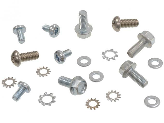 59-62 Soft Top / Convertible Top Header To Front Arm Mount Kit - 20 Pieces