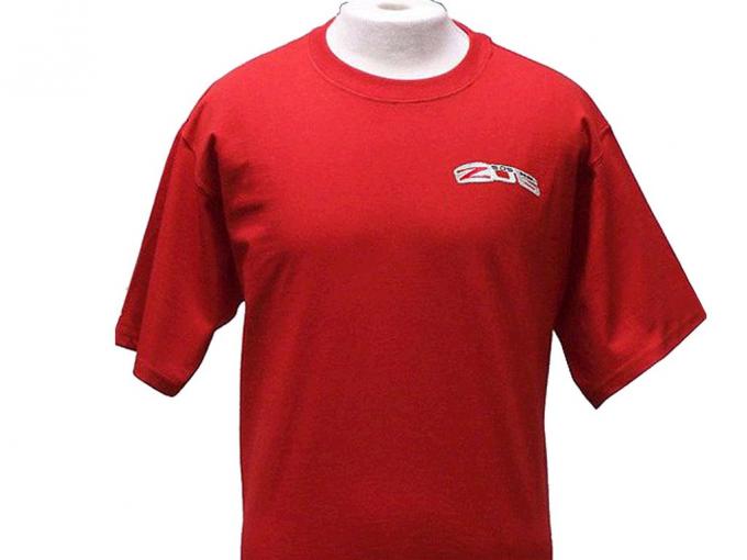 Red T-Shirt With C6 Z06 505HP Embroidered Logo