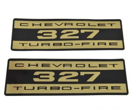 62-66 Valve Cover Decals - 327 Turbo Fire (Paper)