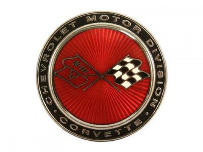 Metal Sign - 73-74 C3 Corvette Front Emblem - 19" X 19" - Photo Steel