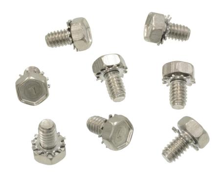 Redline Restomotive® 1965-1966 Chevrolet Corvette 8 Piece Spark Plug Barrel Heat Shield Bolt Set