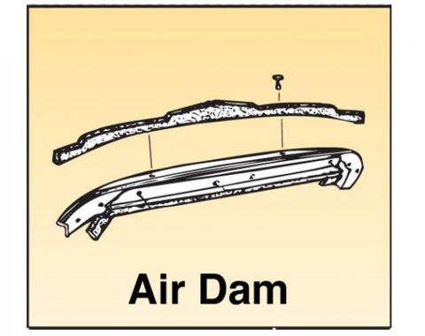 73 Radiator to Hood Air Dam Seal- All